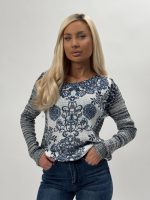 Pulover imprimat baroc - imagine 2