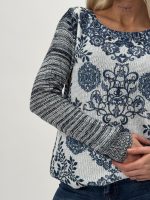 Pulover imprimat baroc - imagine 5