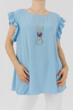 Bluză cu volane și colier - imagine 10