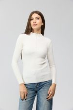 Pulover rigat cu 9 nasturi