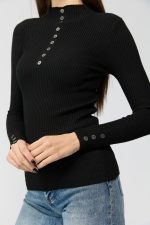 Pulover rigat cu 9 nasturi - imagine 8