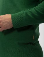 Pulover cu model bob și decolteu în V - imagine 5