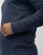 Pulover cu model bob și decolteu în V - imagine 2