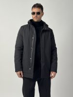 Jachetă impermeabilă cu glugă și închidere ascunsă - imagine 2