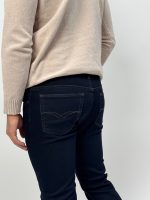 Jeans indigo slim plușat - imagine 6