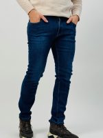 Jeans slim plușat - imagine 3