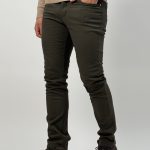 Pantalon slim plușat