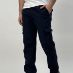 Pantalon cargo plușat