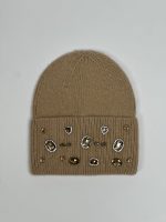 Căciulă accesorizată cu ștrasuri - imagine 2