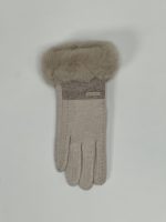 Manușă din tricot cu blană - imagine 6