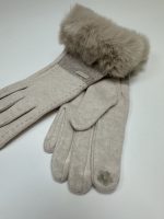 Manușă din tricot cu blană - imagine 7