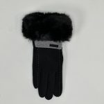 Manușă din tricot cu blană