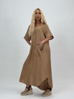 Rochie vaporoasă cu mânecă scurtă - imagine 6