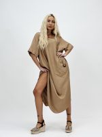 Rochie vaporoasă cu mânecă scurtă - imagine 7