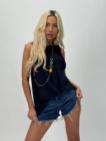 Top cu elastic la gât și colier - imagine 7