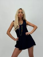 Top cu decolteu rotund și colier - imagine 16