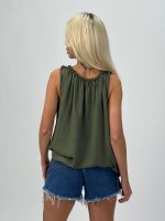 Top cu elastic la gât și colier - imagine 14