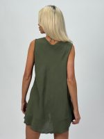 Top cu decolteu rotund și colier - imagine 11