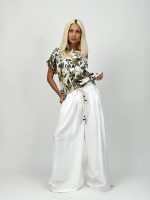 Bluză imprimată cu model floral - imagine 3