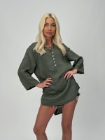 Cămașă din in cu 5 nasturi - imagine 18