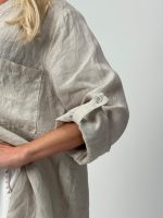 Cămașă din in cu buzunare - imagine 18