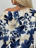 Bluză imprimată cu model floral - imagine 8