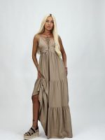 Rochie lungă cu bretele - imagine 16