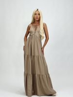 Rochie lungă cu bretele - imagine 15