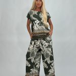 Bluză cu imprimeu floral set