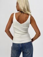 Maiou din tricot fin cu ștrasuri - imagine 3