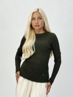 Pulover tricotat cu model torsade - imagine 7