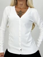 Pulover cardigan basic - imagine 6