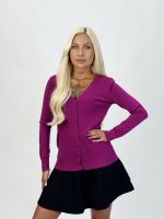 Pulover cardigan basic - imagine 8