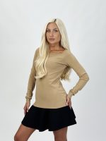 Pulover basic cu decolteu bărcuță - imagine 8