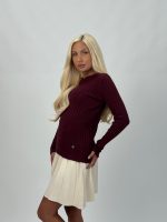 Pulover tricotat cu model torsade - imagine 11