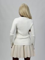 Pulover tricotat cu model torsade - imagine 3