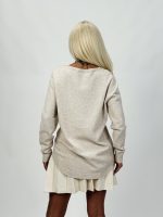 Pulover tricotat cu inserții color - imagine 3