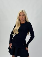 Pulover tricotat cu model torsade - imagine 17