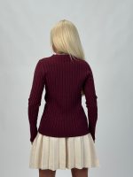 Pulover tricotat cu model torsade - imagine 12