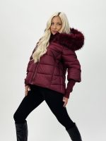 Jachetă din fâș cu mâneci din tricot - imagine 14