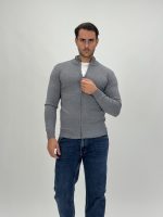 Pulover din tricot cu fermoar lung - imagine 15