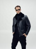 Jachetă cojoc din ecopiele - imagine 2