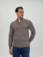 Pulover din tricot cu fermoar scurt - imagine 7