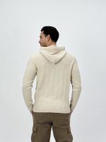 Pulover din tricot cu glugă - imagine 10