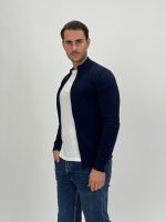 Pulover din tricot cu fermoar lung - imagine 7