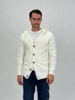 Pulover cardigan cu glugă - imagine 6