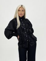 Cămașă cu volane și nasturi accesorizați - imagine 2