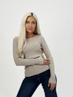 Pulover rigat cu lurex - imagine 3