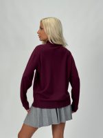 Pulover rolling accesorizat cu perle - imagine 11