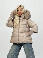 Jachetă din fâș cu mâneci din tricot - imagine 8